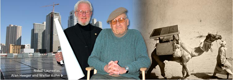 Alan Heeger and Walter Kohn photo banner